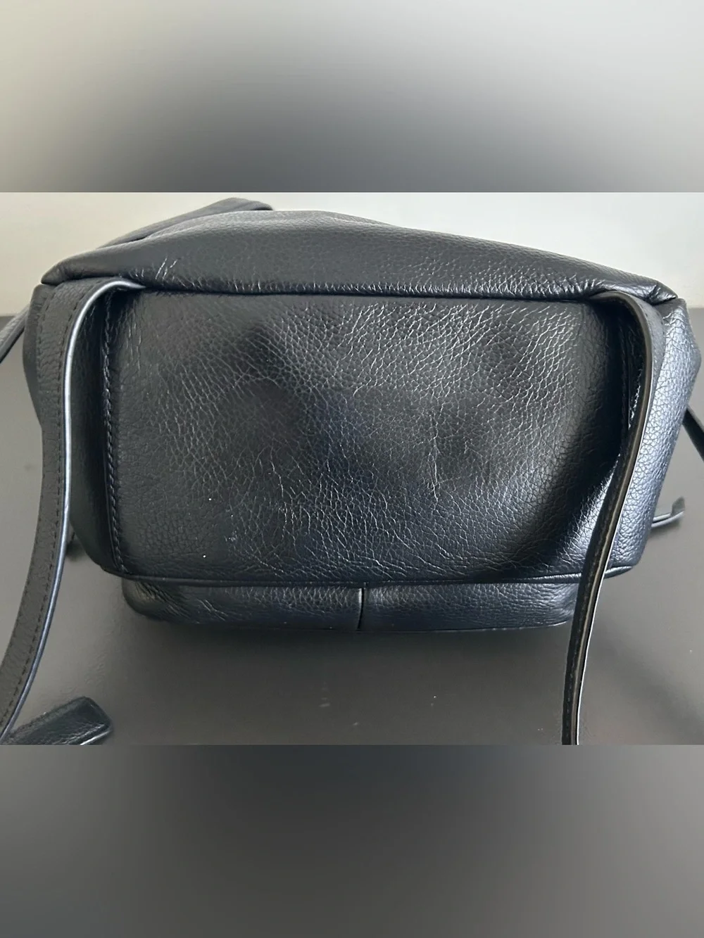 Kate Spade Black Pebbled Leather Mini Backpack Gold Hardware Travel Purse